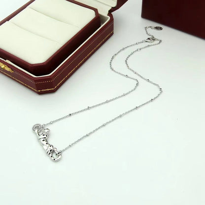 [LUXE] PANTHERE FULL DIAMOND NECKLACE