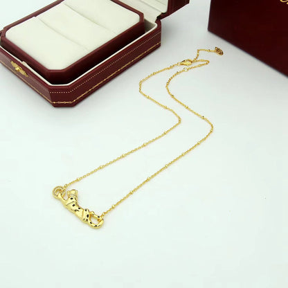 [LUXE] PANTHERE FULL DIAMOND NECKLACE