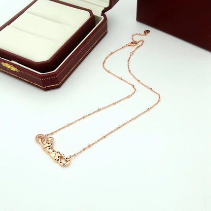 [LUXE] PANTHERE FULL DIAMOND NECKLACE