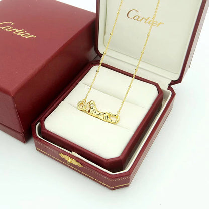 [LUXE] PANTHERE FULL DIAMOND NECKLACE