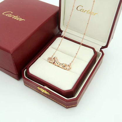 [LUXE] PANTHERE FULL DIAMOND NECKLACE