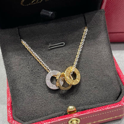 [LUXE] LOVE 6 DIAMOND PENDANT NECKLACE