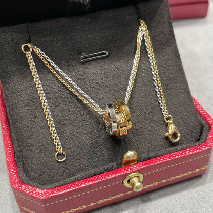 [LUXE] LOVE 6 DIAMOND PENDANT NECKLACE