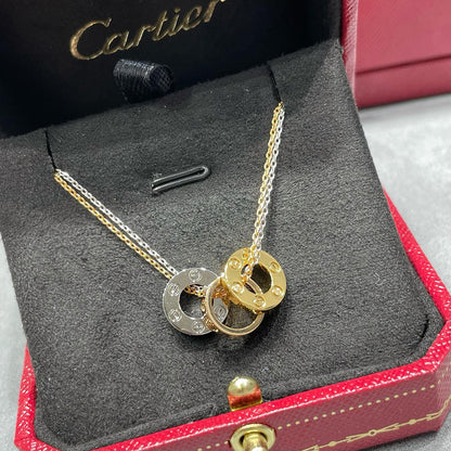 [LUXE] LOVE 6 DIAMOND PENDANT NECKLACE