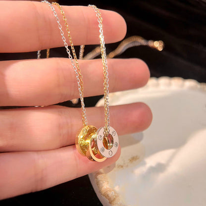 [LUXE] LOVE 6 DIAMOND PENDANT NECKLACE