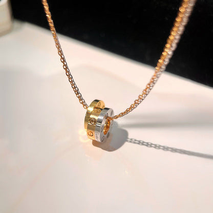 [LUXE] LOVE 6 DIAMOND PENDANT NECKLACE
