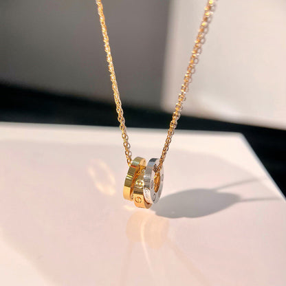 [LUXE] LOVE 6 DIAMOND PENDANT NECKLACE