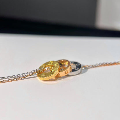 [LUXE] LOVE 6 DIAMOND PENDANT NECKLACE