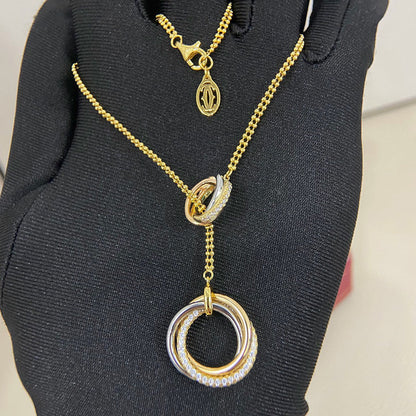 [LUXE] TRINITY DIAMONDS NECKLACE
