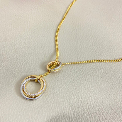 [LUXE] TRINITY DIAMONDS NECKLACE