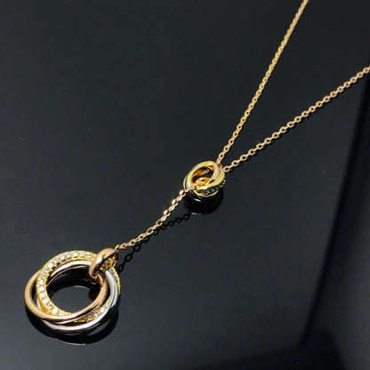 [LUXE] TRINITY DIAMONDS NECKLACE