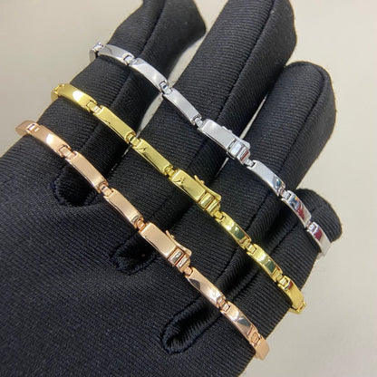 [LUXE] PANTHERE HALF DIAMOND ON CHAIN BRACELET