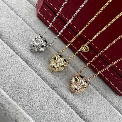[LUXE] PANTHERE FULL DIAMOND NECKLACE