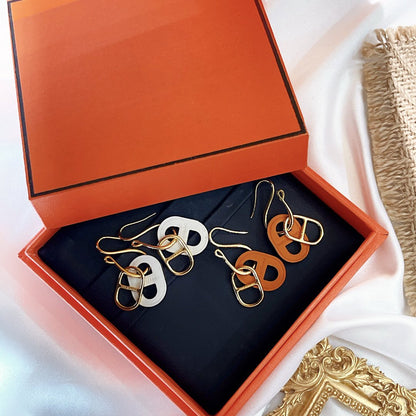 [LUJO] PENDIENTES DE ORO HM O'MAILLON
