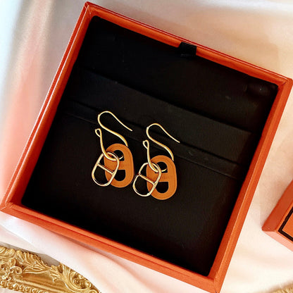 [LUJO] PENDIENTES DE ORO HM O'MAILLON