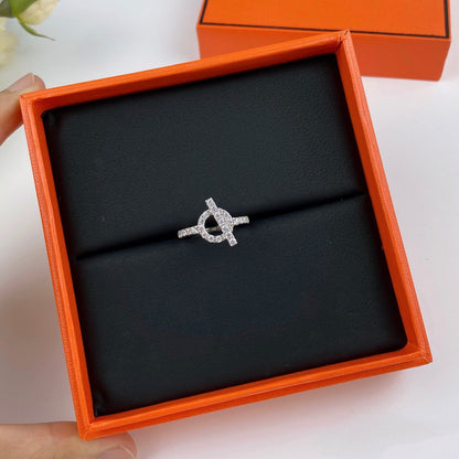 [LUXE]ANILLO ECHAPPEE PLATA DIAMANTES