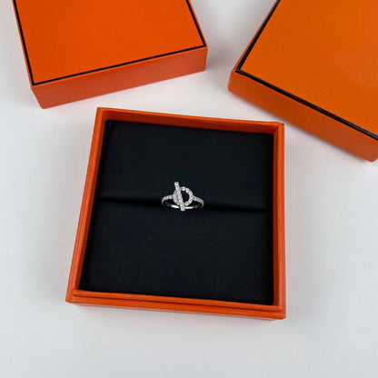 [LUXE]ANILLO ECHAPPEE PLATA DIAMANTES