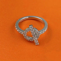 [LUXE]ANILLO ECHAPPEE PLATA DIAMANTES