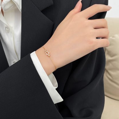 [LUXE]PULSERA DE CADENA PEQUEÑA FORCE 10