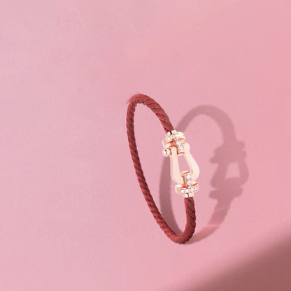[LUXE]FORCE 10 MEDIO DIAMANTE ORO ROSA CORDERI ROJO MODELO GRANDE Y MEDIANO