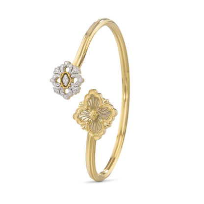 [LUXE JEWELRY] OPERA TULLE  GOLD BRACELET WITH ENAMEL BACKGROUND