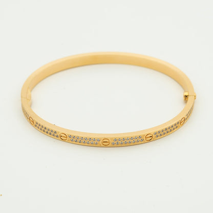 [LUXE] PULSERA LOVE DE 3,65 MM CON PAVÉ DE DIAMANTES