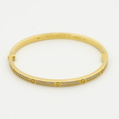[LUXE] PULSERA LOVE DE 3,65 MM CON PAVÉ DE DIAMANTES