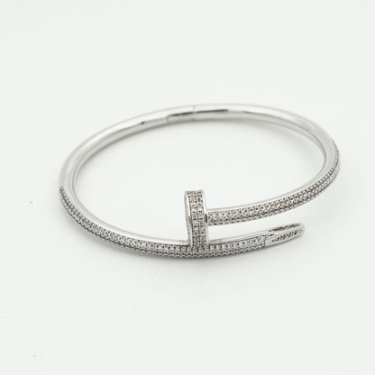 [LUXE]PULSERA JUSTE 3.5MM TODO DIAMANTES