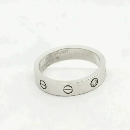 [LUXE] ANILLO DE AMOR 4MM 1 DIAMANTE PLATA