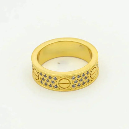 [LUXE] ANILLO DE AMOR DE 5,5 MM CON DIAMANTES PAVÉ