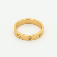 [LUXE] ANILLO AMOR 4MM 1 DIAMANTE ORO ROSA