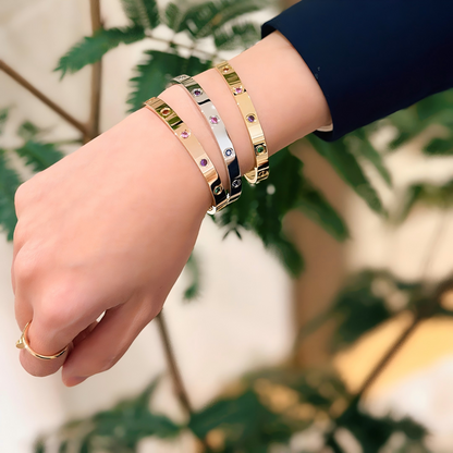 [LUXE]2026 RAINBOW LOVE BRACELET 6.1MM  10 DIAMONDS