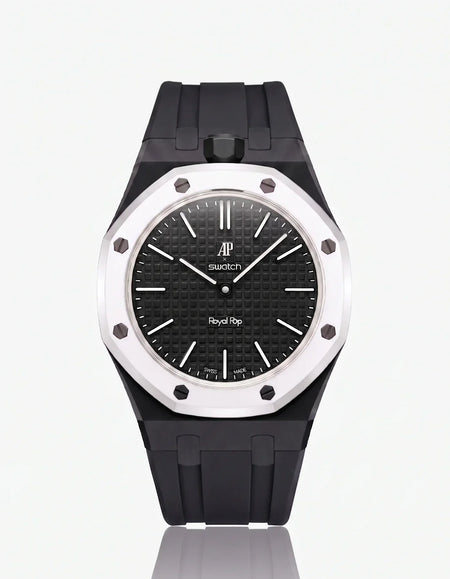 Silicone Strap & Case Royal Pop Ocho Negro(Customize  Colors)