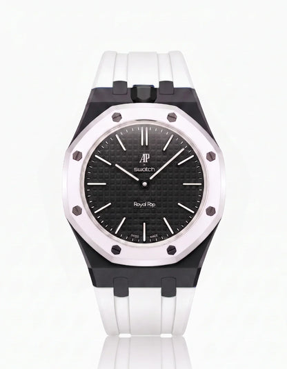 Silicone Strap & Case Royal Pop Ocho Negro(Customize  Colors)