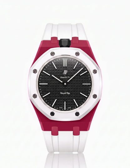 Silicone Strap & Case Royal Pop Ocho Negro(Customize  Colors)