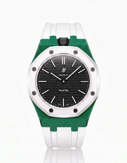 Silicone Strap & Case Royal Pop Ocho Negro(Customize  Colors)