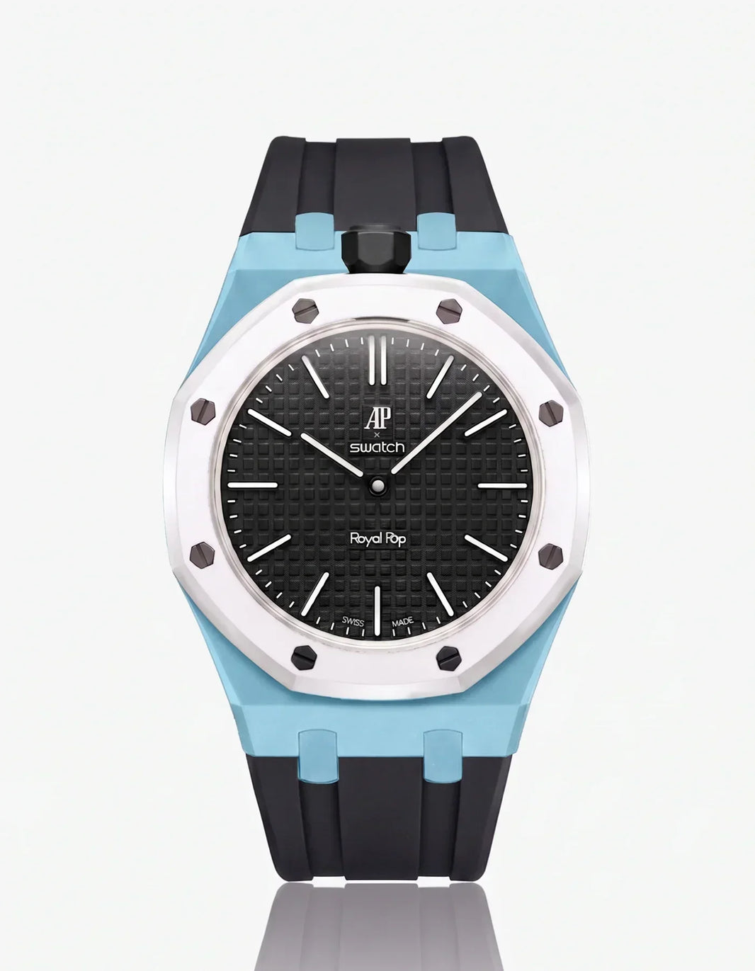 Silicone Strap & Case Royal Pop Ocho Negro(Customize  Colors)