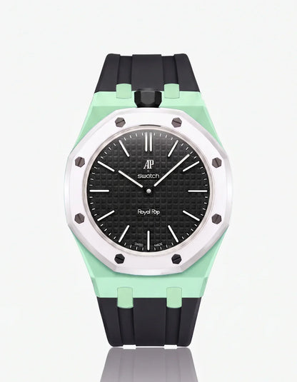 Silicone Strap & Case Royal Pop Ocho Negro(Customize  Colors)