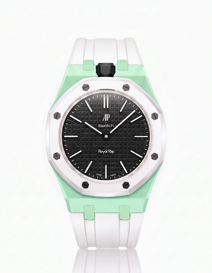 Silicone Strap & Case Royal Pop Ocho Negro(Customize  Colors)