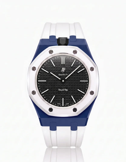 Silicone Strap & Case Royal Pop Ocho Negro(Customize  Colors)