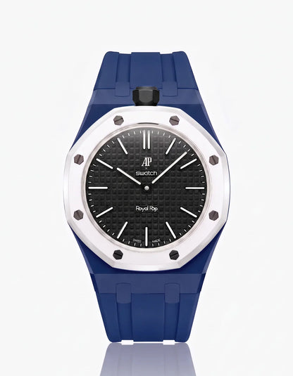 Silicone Strap & Case Royal Pop Ocho Negro(Customize  Colors)