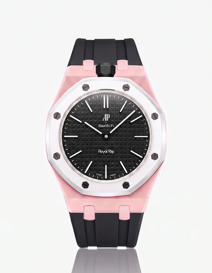 Silicone Strap & Case Royal Pop Ocho Negro(Customize  Colors)