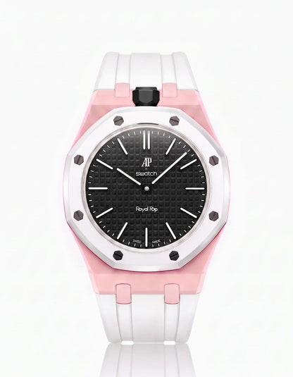 Silicone Strap & Case Royal Pop Ocho Negro(Customize  Colors)