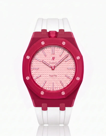 Silicone Strap &  Case  Royal Pop Otto Rosso(Customize  Colors)