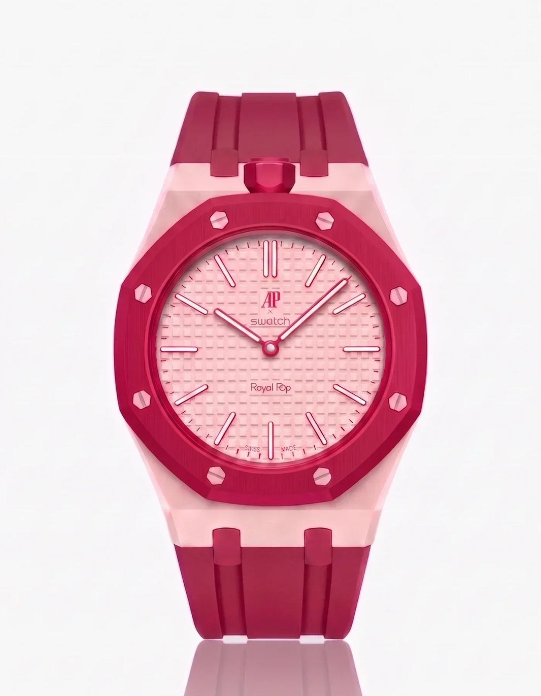 Silicone Strap &  Case  Royal Pop Otto Rosso(Customize  Colors)