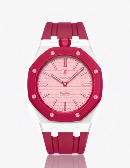 Silicone Strap &  Case  Royal Pop Otto Rosso(Customize  Colors)