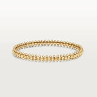 [LUXE] CLASH & Clover Laser 5-Motif & LOVE Brushed Bracelet Stack Set