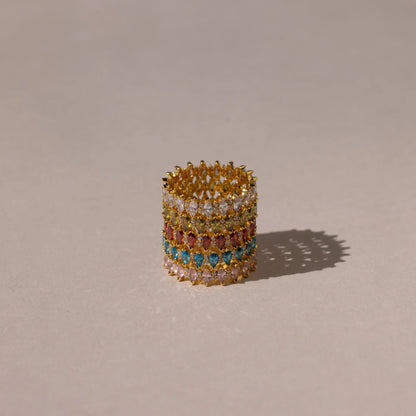 Marquise Infinity Birthstone Ring