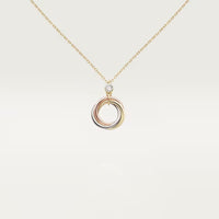 [LUXE] TRINITY  NECKLACE 1 DIAMOND
