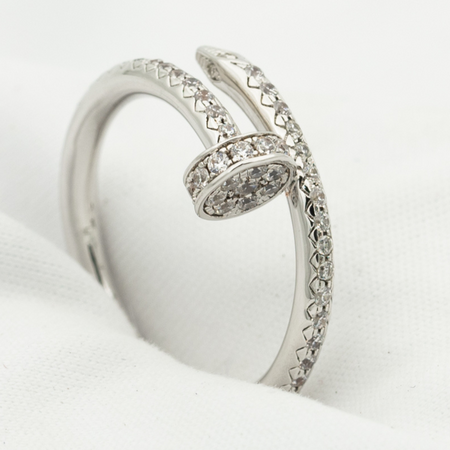 [LUXE]JUSTE ANILLO PLATA 1.8MM DIAMANTES